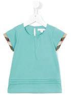 Burberry Kids House Check Detail T-shirt, Girl's, Size: 7 Yrs, Green