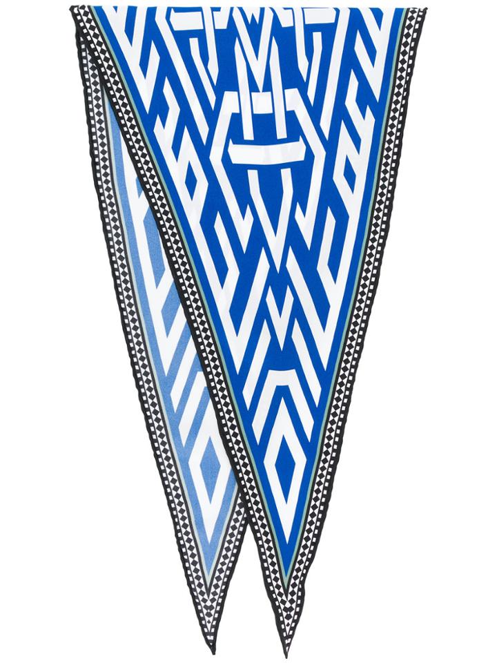 Haider Ackermann Patterned Scarf - Blue