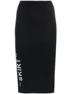 Off-white High-waisted Pencil Skirt - Black