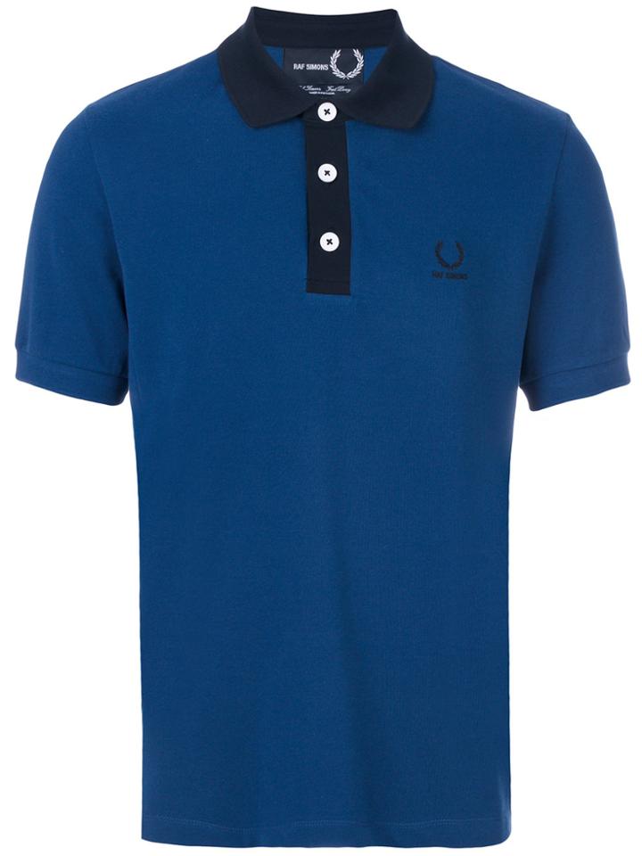 Raf Simons X Fred Perry Pique Polo Shirt - Blue
