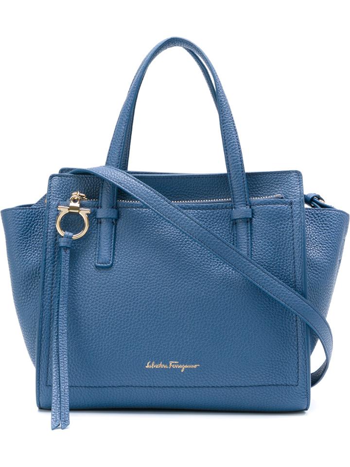 Salvatore Ferragamo Small Tote Bag - Blue