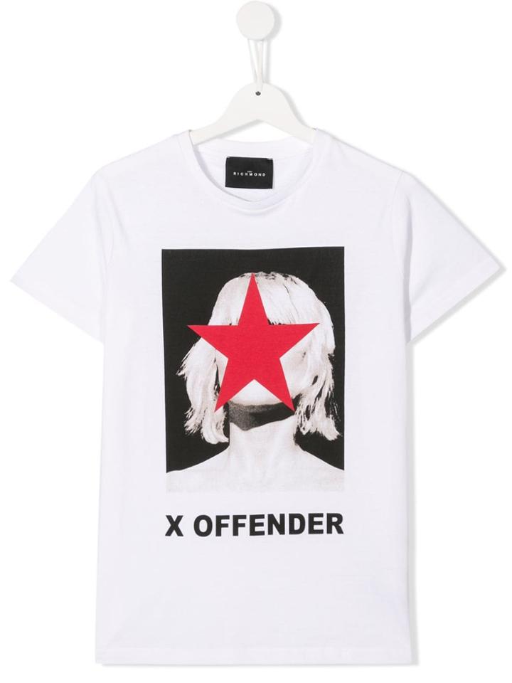 John Richmond Junior Graphic Print T-shirt - White
