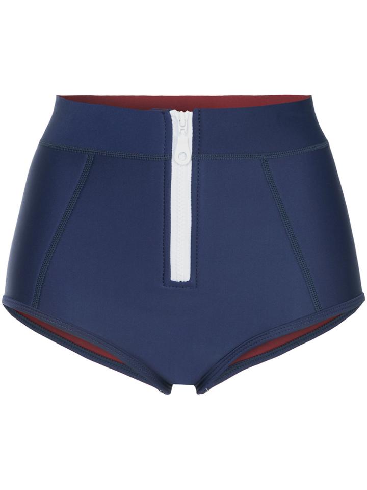 Duskii High Waisted Bikini Bottoms - Blue