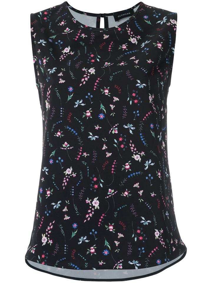 Olympiah - Printed Top - Women - Polyester/spandex/elastane - 40, Black, Polyester/spandex/elastane
