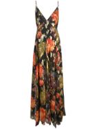 Haney Michelle Floral-jacquard Dress - Black