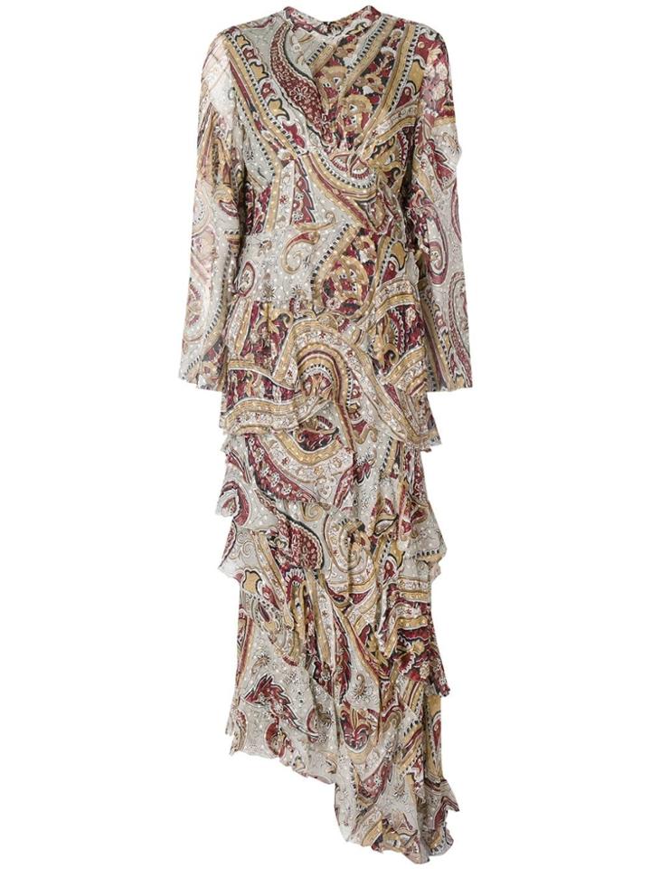 Etro Macro Paisley Printed Dress - Grey