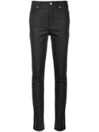 Versace Jeans Satin-effect Skinny Jeans - Black