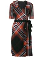 Marco De Vincenzo Checkered Shirt Dress - Black