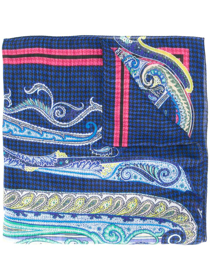 Etro - Printed Scarf - Men - Silk/linen/flax - One Size, Silk/linen/flax