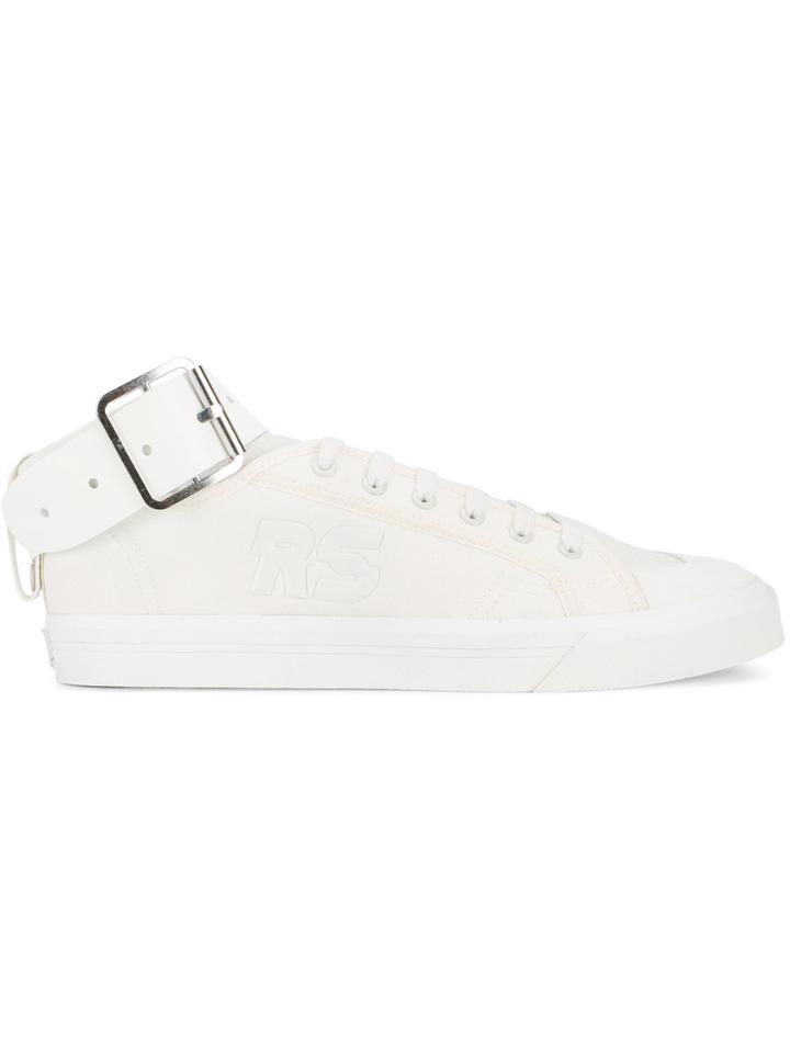 Adidas By Raf Simons White Spirit Buckle Trainers - Nude & Neutrals
