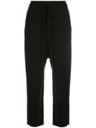 Nili Lotan Paris Cropped Track Pants - Black