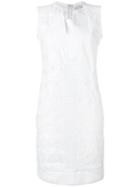 Capucci Embroidered Dress, Women's, Size: 40, White, Cotton/polyester