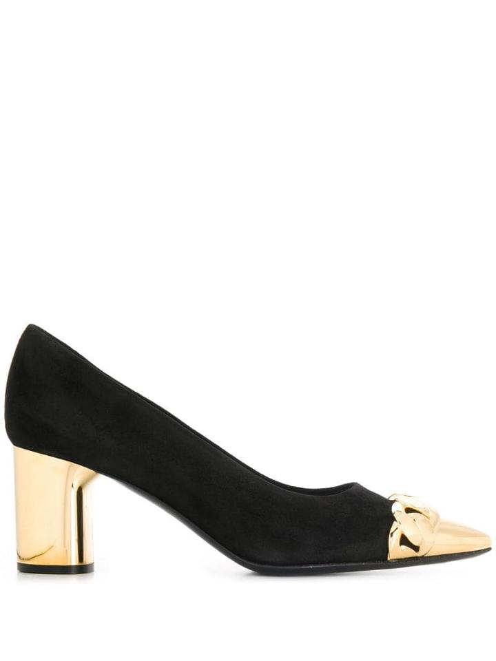 Casadei Agyness Luxe Pumps - Black