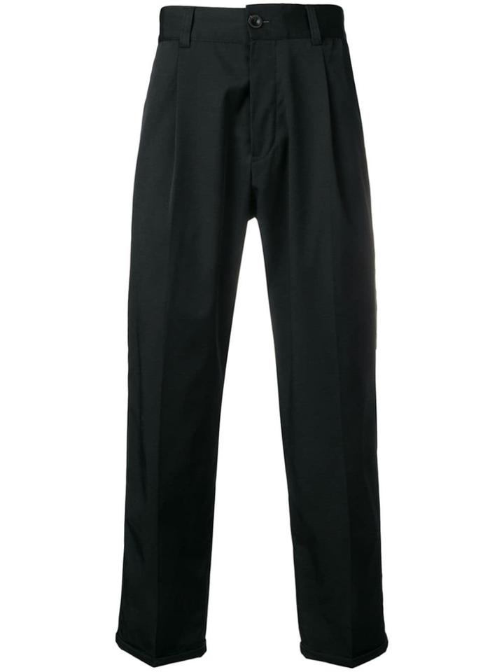 Pt Ghost Project Feather Embellishment Tailored Trousers - Blue
