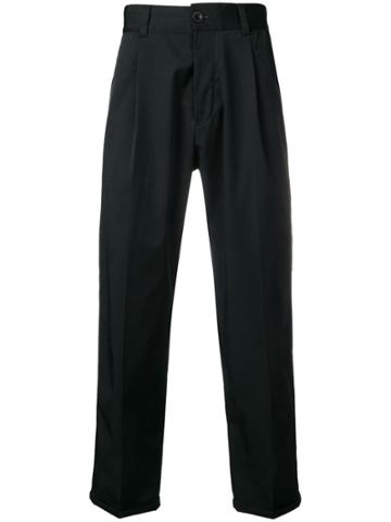 Pt Ghost Project Feather Embellishment Tailored Trousers - Blue