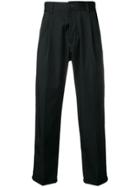 Pt Ghost Project Feather Embellishment Tailored Trousers - Blue