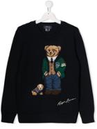 Ralph Lauren Kids Teddy Knitted Jumper - Blue