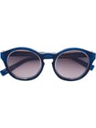 Le Specs Self Portrait X Le Specs Sunglasses, Women's, Blue, Plastic