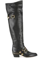 Chloé Over The Knee Boots - Black