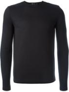 T By Alexander Wang Crew Neck Sweatshirt, Men's, Size: Medium, Black, Viscose