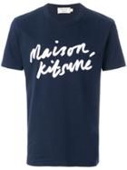Maison Kitsuné Printed T-shirt - Blue