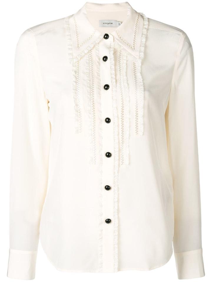 Coach Embroidered Fitted Shirt - Nude & Neutrals
