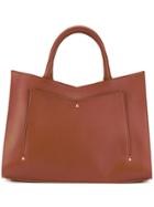 Sara Battaglia Plisse Tote - Nude & Neutrals