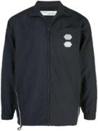 Off-white Zip Front Jacket - Black