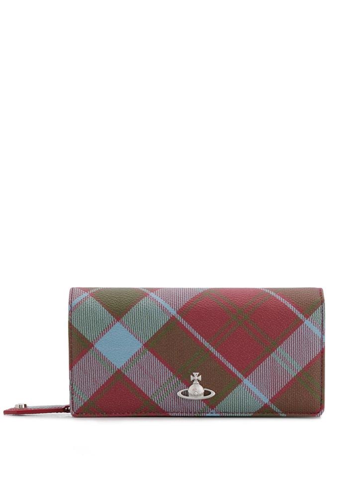 Vivienne Westwood Check Print Wallet - Red