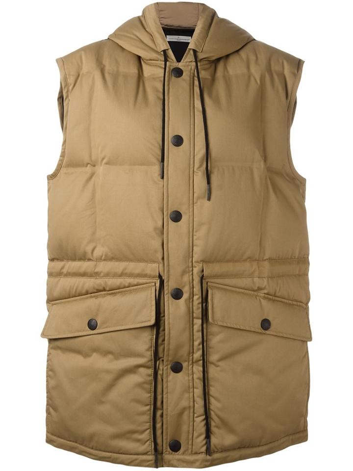 Golden Goose Deluxe Brand Oversized Padded Gilet, Women's, Size: Medium, Nude/neutrals, Cotton/polyamide/polyurethane/feather Down