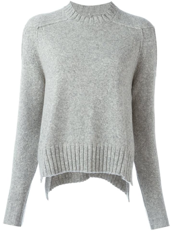 Isabel Marant 'finn' Ribbed Knit Sweater, Women's, Size: 40, Grey, Wool/camel Hair/polyamide