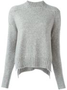 Isabel Marant 'finn' Ribbed Knit Sweater, Women's, Size: 40, Grey, Wool/camel Hair/polyamide