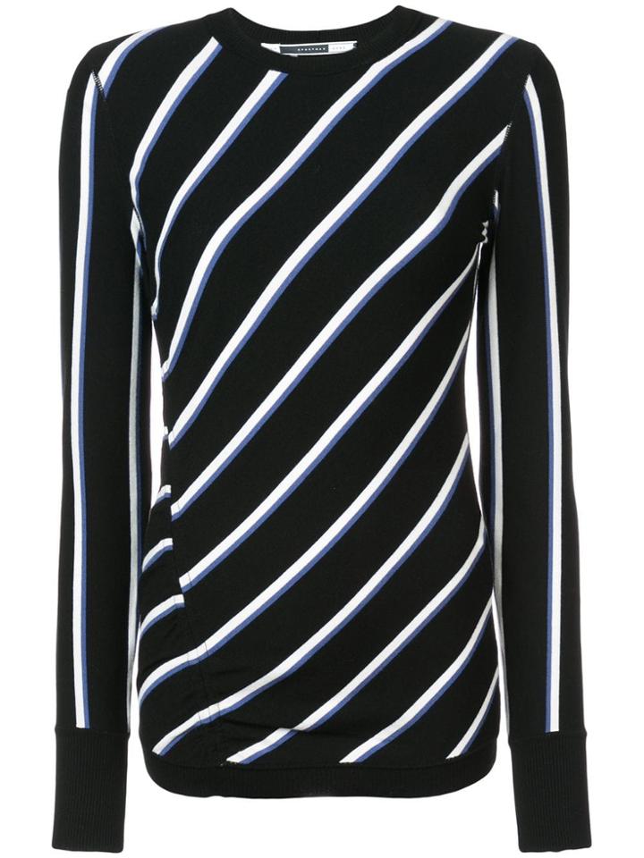 Max Mara Diagonal Stripe Jumper - Black