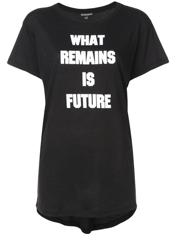 Ann Demeulemeester Printed T-shirt - Black