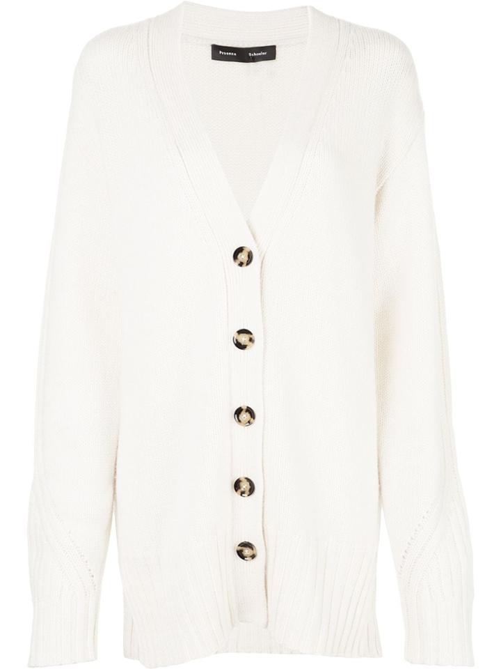 Proenza Schouler Oversized Cardigan - White
