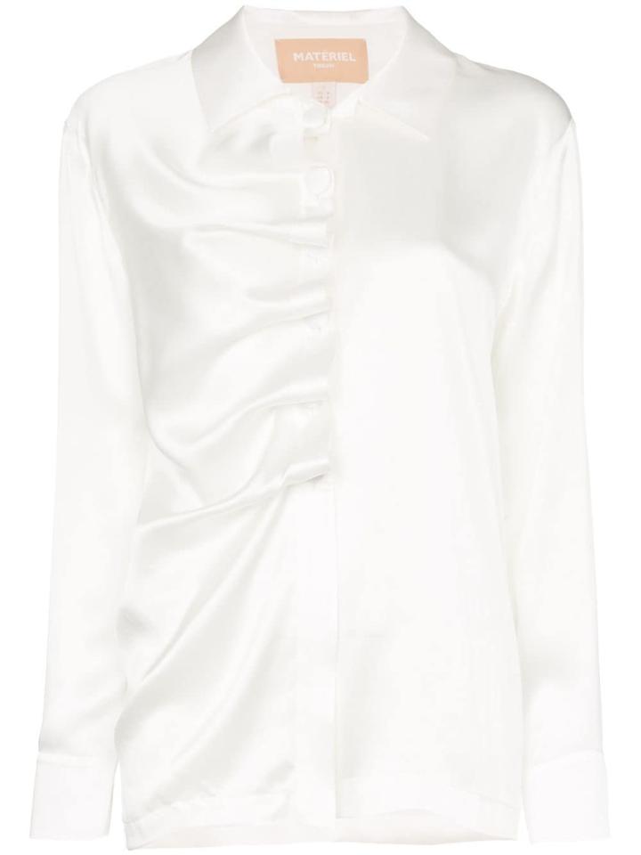 Matériel Ripple Asymmetric Shirt - White