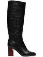 Atp Atelier Black Cynara 75 Long Leather Boots