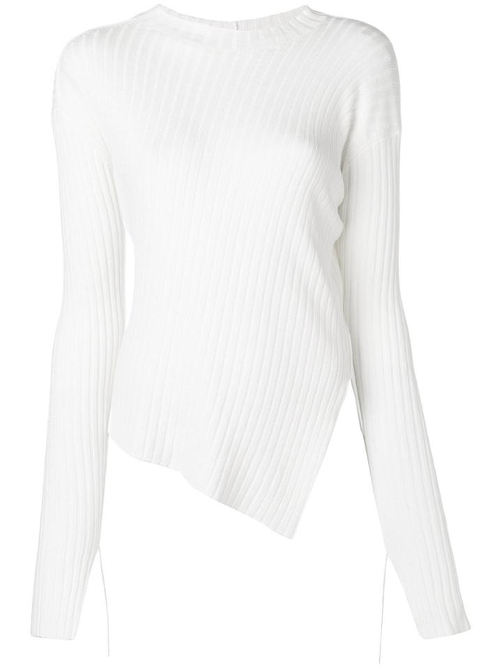 Helmut Lang Side Slit Jumper - White