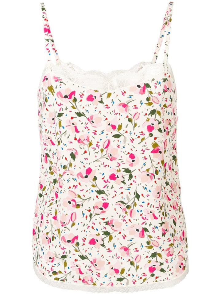 Zadig & Voltaire Floral Print Top - Neutrals
