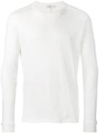 Closed Crew Neck Sweatshirt, Men's, Size: Medium, White, Cotton