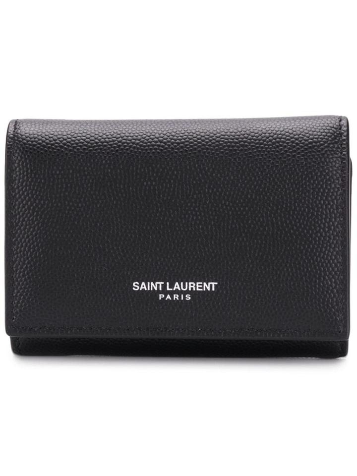 Saint Laurent Key Holder Wallet - Black
