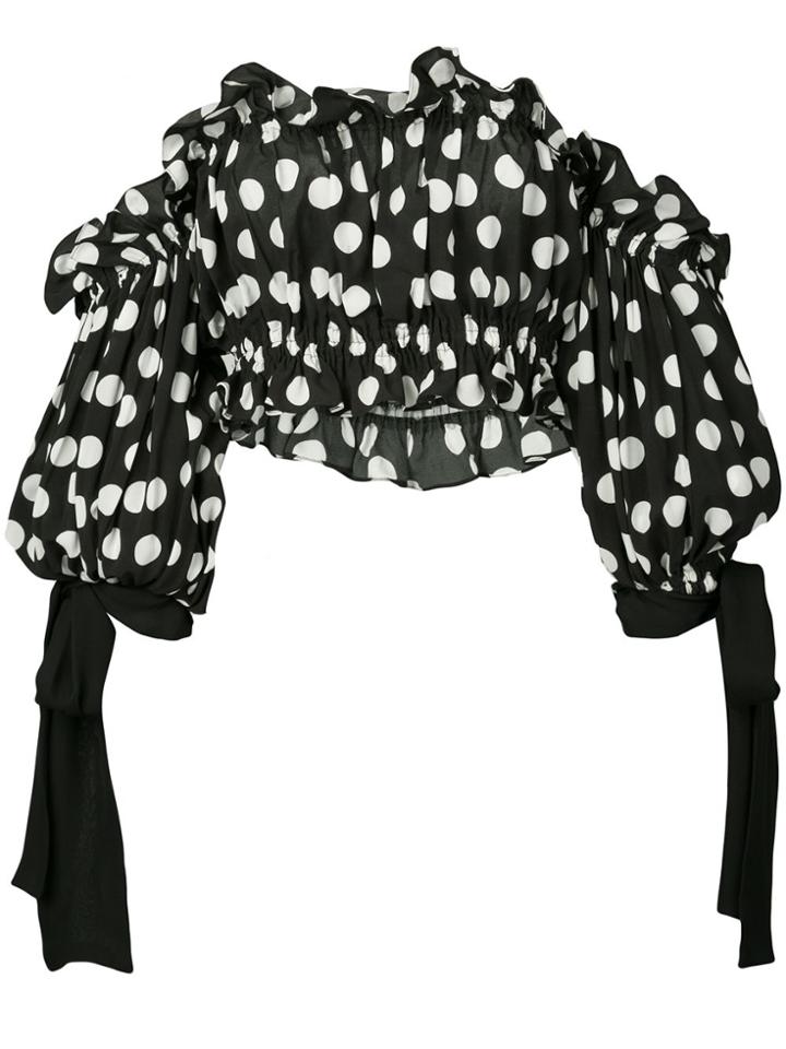Carolina Herrera Strapless Cropped Top - Black