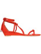 Schutz Ankle Length Sandals - Red
