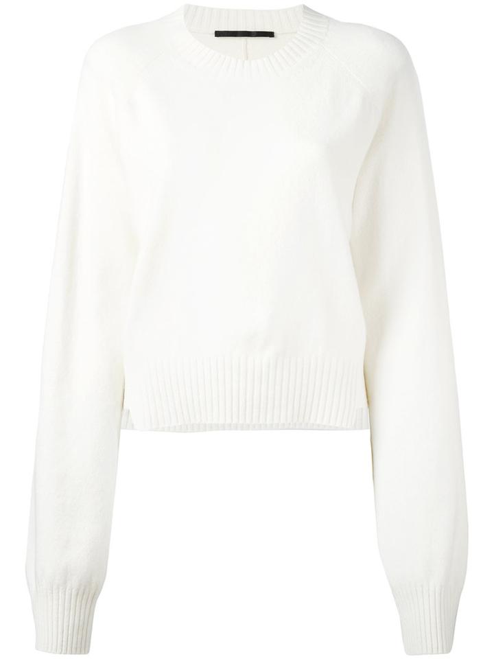 Haider Ackermann Elongated Sleeves Jumper, Women's, Size: Xs, White, Wool/cashmere