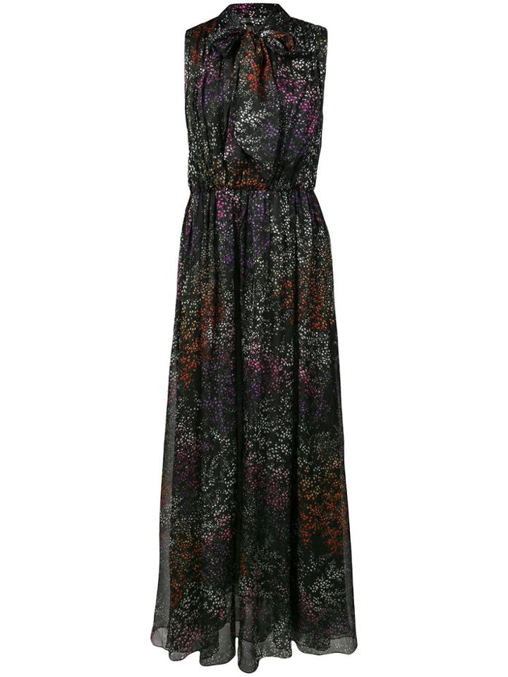 Co Floral Maxi Dress - Black