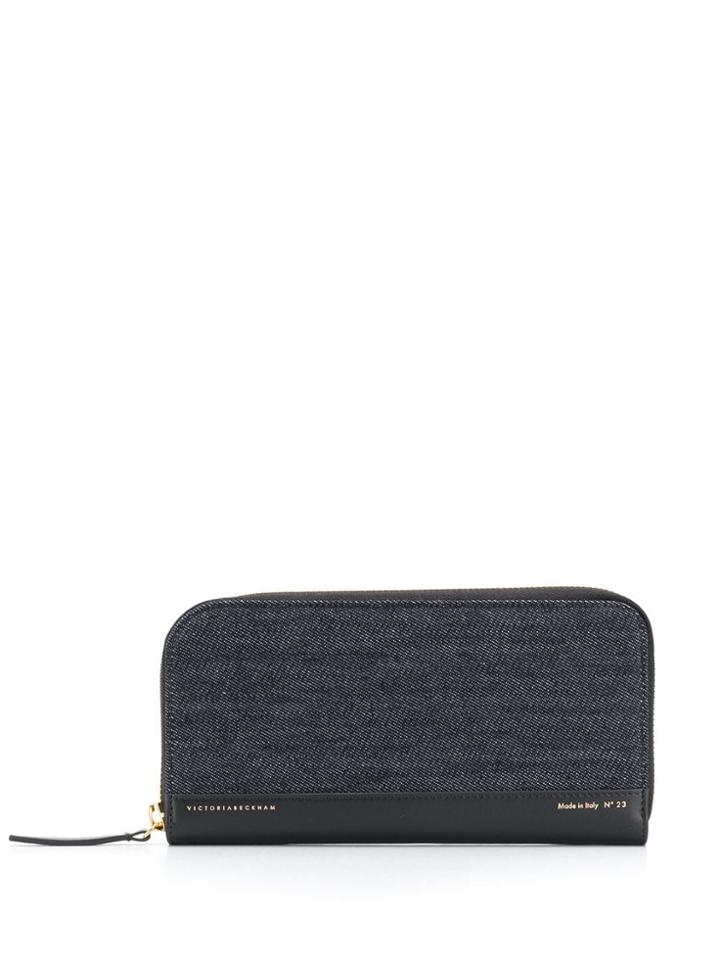 Victoria Beckham Denim Continental Wallet - Blue