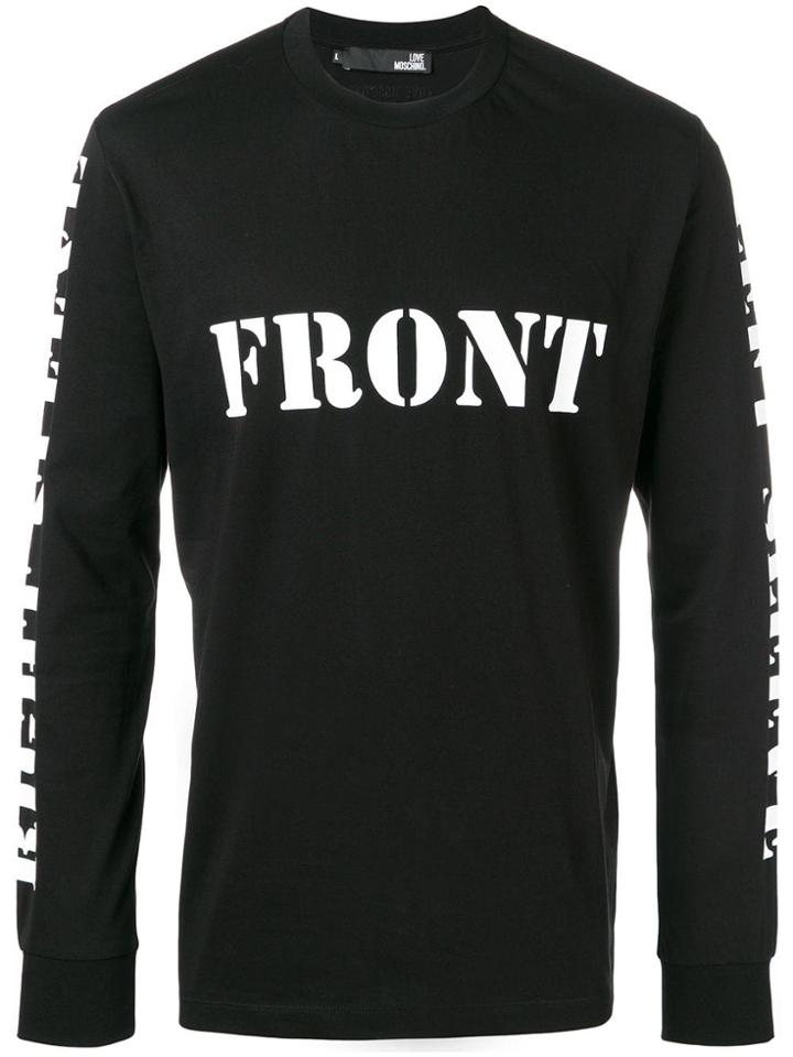 Love Moschino Front Jumper - Black