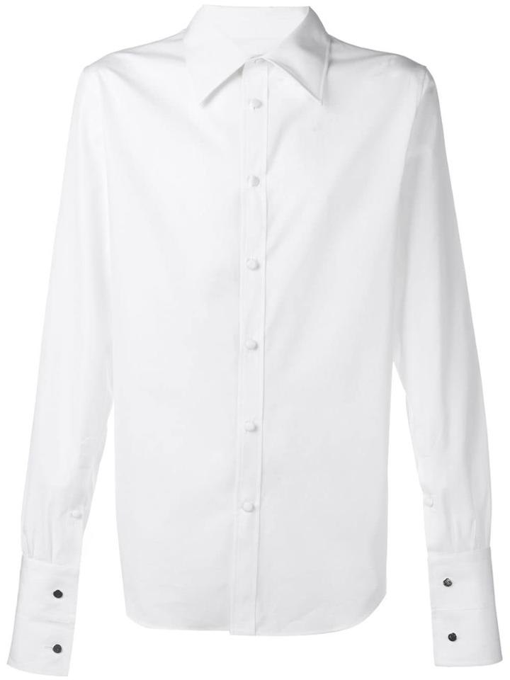 Alexander Mcqueen Slashed Cuffs Shirt - White