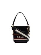 Chloé Midnight Blue Roy Mini Leather Bucket Bag