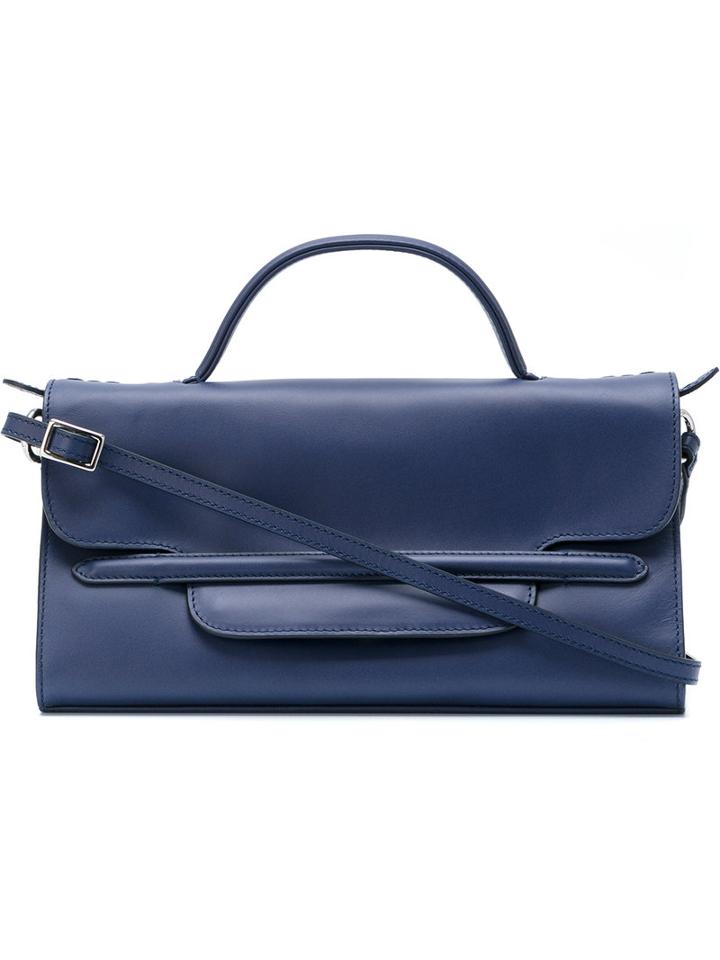 Zanellato - Long Shoulder Bag - Women - Leather - One Size, Blue, Leather